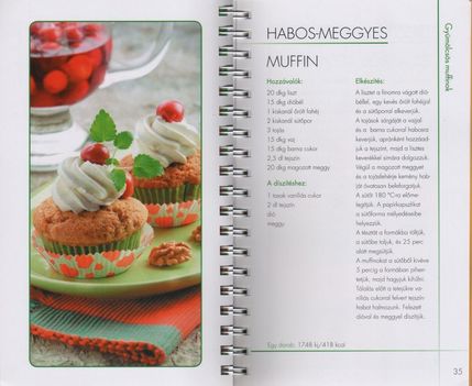 Habos - meggyes muffin