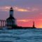 Világító torony Michigan City Indiana-10152