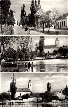 Püski  község az 1960-as években feladott képeslapon