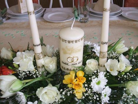 Esküvői asztaldekoráció 3