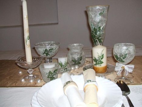 Esküvői asztaldekoráció 7