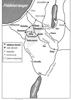 Nabateus kereskedelmi útvonalak és települések a római korban