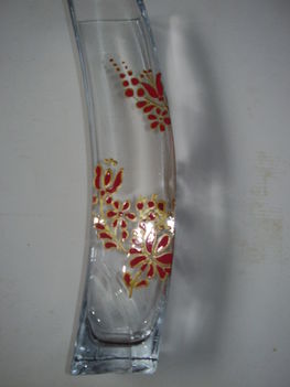 kalocsai mintás üveg váza