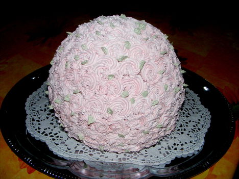 Rózslabda torta