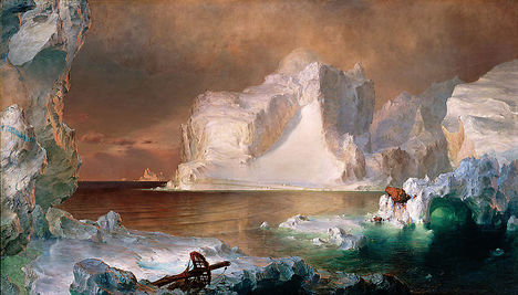 Frederic Edwin Church jéghegy festménye.