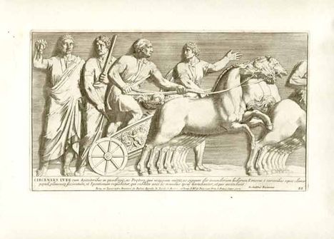 Frieze of a chariot in Temple Baerberinus