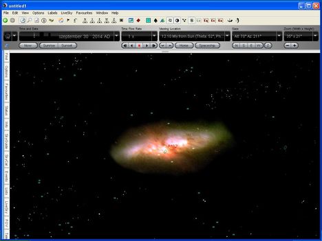 M82 galaxis és Androméda