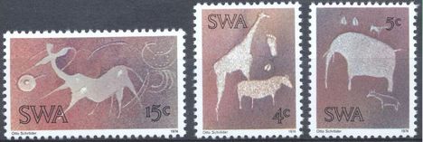 Southwest Africa - 1974 sziklarajzok