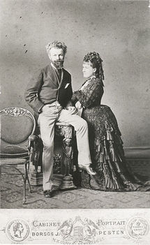 Munkácsy és neje 1874-ben (Borsos József felvétele)