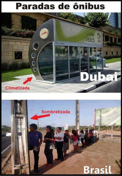Dubajban klimatizált a megálló, Brazíliában meg árnyékos!