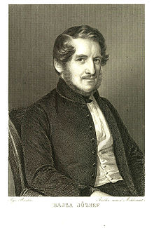 Bajza József, Barabás Miklós litográfiája 1830-ból