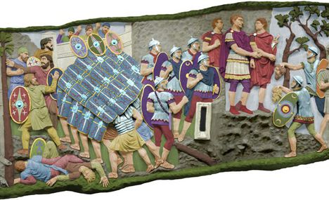 Trajanus oszlop részlet színesben2