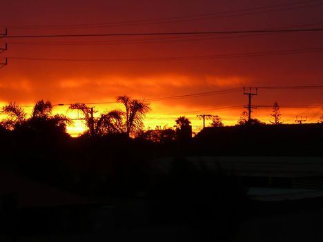 Napnyugta a tenger felett: Adelaide, 2014. január