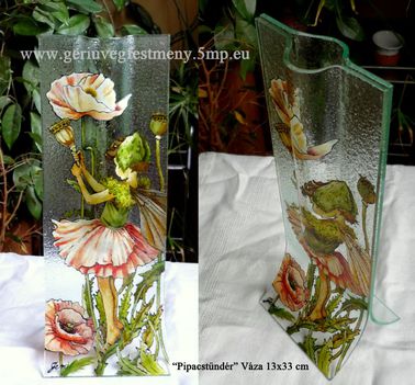 pipacstündéres váza