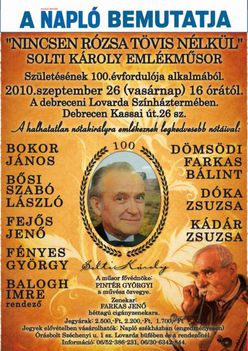 Solti Károly emlékműsor Debrecenben
