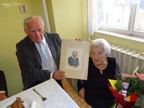  Stefanits Jánosné Mária néni 100 éves 2