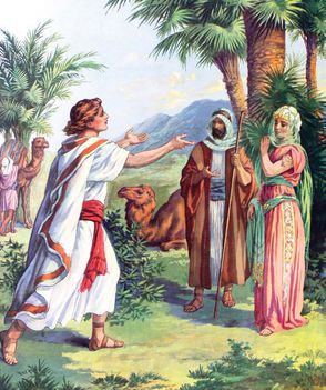 14 Izsák és Rebeka talállkozása