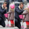 Harper és David Beckham és a roller