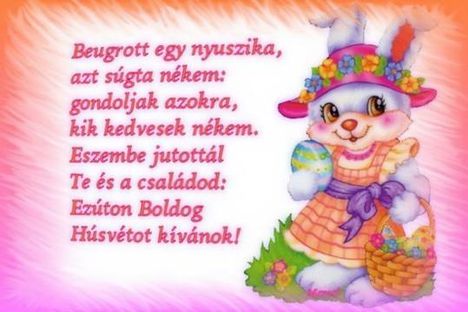Kellemes Húsvéti Ünnepeket kívánok! :)