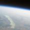 A Balaton 30 kilométer feletti magasságból Zala felől fényképezve (héliumballon - Pannonian Near Space Project)