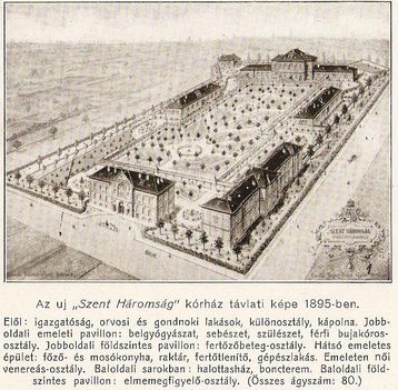 Szentháromság kórház, Győr 1895.