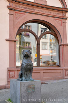 Rottweiler szobor Rottweil városában 1