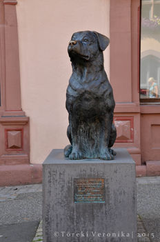 Rottweiler szobor Rottweil városában 2