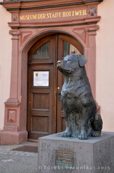 Rottweiler szobor Rottweil városában 3