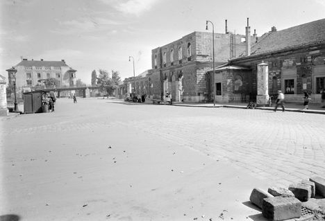 Épül a győri pályaudvar, 1950
