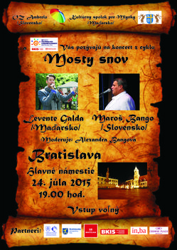 Plakát - Mosty snov Bratislava