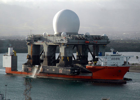 hajó viszi az amúgy önjáró X band radart