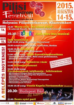 Pilisi Klastrom Fesztivál - plakát 3