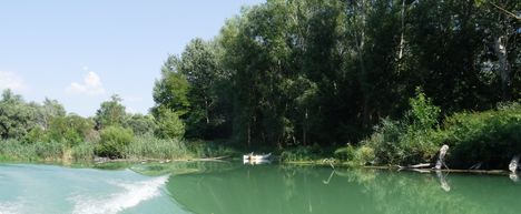 Dunasziget, Jakabi Duna-ág, Szigetközi hullámtéri vízpótlórendszer 2015. augusztus 06.-án