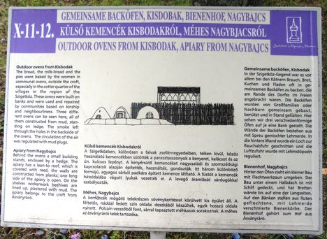 Szentendrei Skanzen, A Kisbodaki kemencék helyénél lévő emléktábla, 2015. augusztus 21.-én