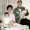 Elisabet Taylor gyermekeivel, családi körben