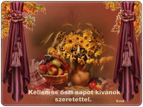 Kellemes őszi napot kívánok sok szeretettel.