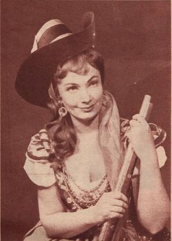 Petress Zuzsa  a Banditák c. operettben.