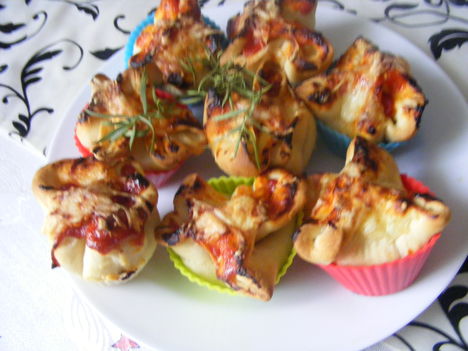 Piizzás muffin