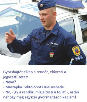 Gyorshajtó!