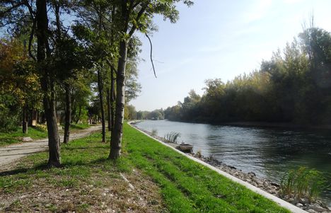Mosoni-Duna, Halászi község belterületén 2015. október 27.-én
