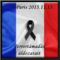 Gyász Paris - merénylet áldozatait.