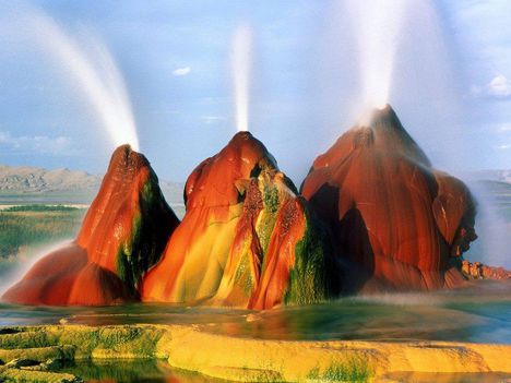 Csodás természet gejzír Nevada-1092