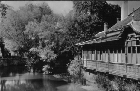 Mosonmagyaróvár, Malom-ági Lajta a Rendőrklub melletti szakaszon az 1960-as években