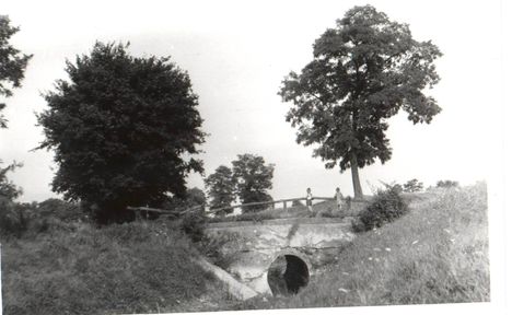 Rajkai csatorna egyik átjárója (alte Brücke auf der Wiese am Kanal) az 1960-as években