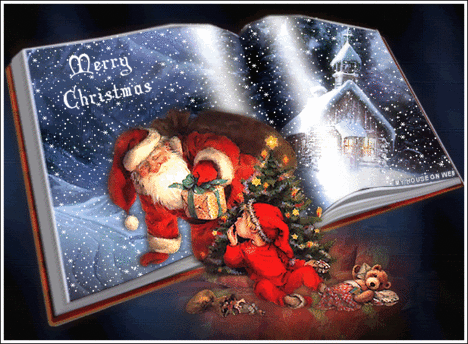 Christmas Santa snow-gif