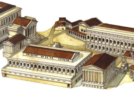 Forum Romanum rekonstrukció b