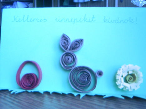 Quilling képeslap