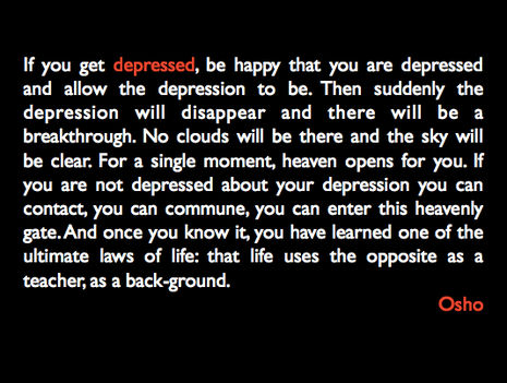 „Ha depressziós leszel, örülj, hogy depressziós vagy, és...”