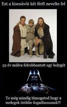 Két férfi nevelte!