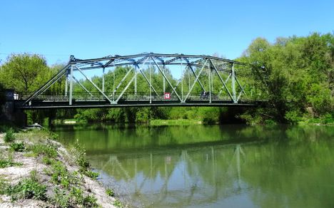 Mosoni-Duna, a Kálnoki híd Mosonban 2016. április 30.-án